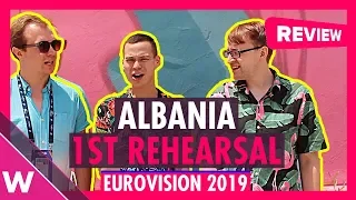 Albania First Rehearsal: Jonida Maliqi "Ktheju tokes" @ Eurovision 2019 (Reaction) | wiwibloggs
