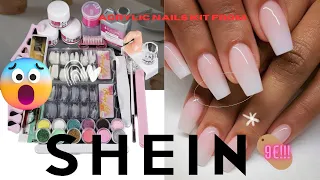 Acrylic  Beginner nail kit unboxing | 9 Dollors !!!! | FT SHEIN| Everything you Need To Do Your Nail