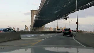 NYC Drive: City Hall to the Upper East Side via the FDR Drive in a Crown Victoria at dusk