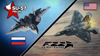 F-22 Raptor Vs Su-57 Felon | Boss Fight | Dogfight | Digital Combat Simulator | DCS |