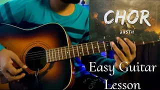 Justh - Chor hindi song Guitar chords lesson | New Hindi song guitar lesson