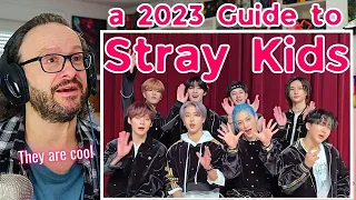 Reacting to 2023 STRAY KIDS Guide - tons of info!