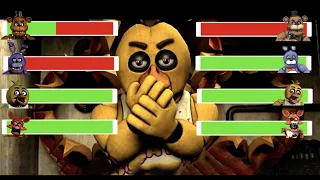 [SFM FNaF] Originals vs VR Help Wanted Animatronics With Healthbars!