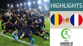 Romania vs France UEFA U19 Championship Highlights | Group A