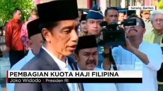Jokowi: Pemerintah Filipina Setuju Sisa Kuota Haji Mereka untuk Indonesia