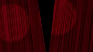 PLEX - FREE 4K & HD Stock Footage & Animation. Stage Curtains Opening with Alpha Matte. No Copyright