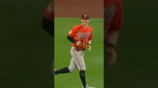 Austin Hays destroys a beach ball on the field at Fenway 😂