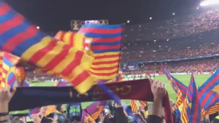 BARCELONA vs PSG (6-1) El Cant Del Barcelona