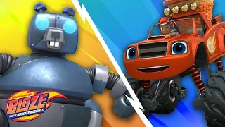 Blaze Vs. Giant Robot! | Blaze and the Monster Machines