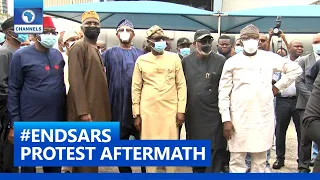 FULL VIDEO: S/West Governors, Ministers Visit Sanwo-Olu