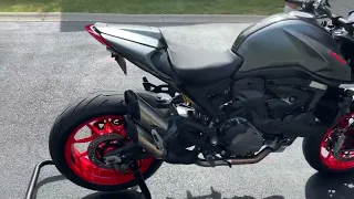 Ducati Monster 937 / 950 - Arrow Decat Pipe + Stock Exhaust Sound