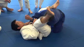 JUJI GATAME from between legs by Sensei Koji KOMURO