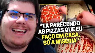 CASIMIRO REAGE: FAZENDO PIZZA NA DOMINO'S INTERNACIONAL | Cortes do Casimito