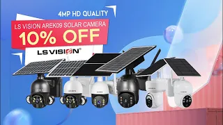 LS VISION solar camera outdoor with sim card slot/wifi wireless best wholesale price for you