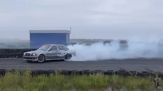 Mercedes 190 v8 5.5 550KM 730Nm AMG Kajetan Rutyna Net-Kam Drift Open runda 5 Pszczółki 2017