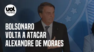 Bolsonaro ataca Alexandre de Moraes por prisão de Roberto Jefferson e Zé Trovão: 'Uma violência'