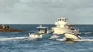 Luxury yachts at Haulover Inlet! Nice!