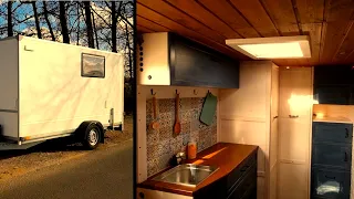 Vorstellung Kofferanhänger Camping DIY Wohnwagen , Ausbau und Roomtour mit vielen Details