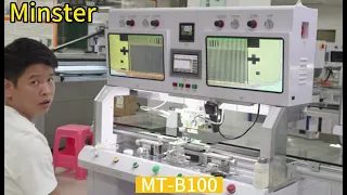MT-B100 cof bonding machine operation video in details