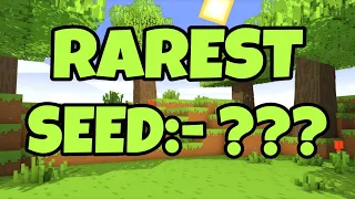 Best Rarest Seed Spawn Ever In Minecraft