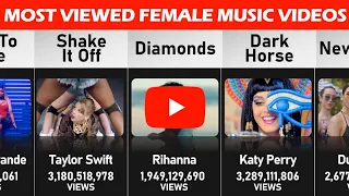 Top 50 Most Viewed Female Music Videos on Youtube: 2022 Comparison