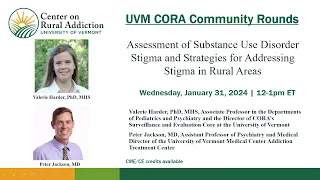 CRWS: Assessment of SUD Stigma and Strategies for Addressing Stigma in Rural Areas