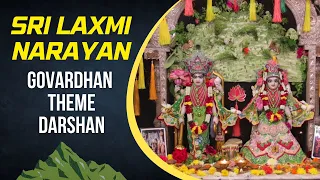 Sri Laxmi Narayan - Govardhan Theme Darshan | ISKCON Chowpatty