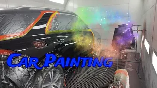 Auto repair Painting Glasurit base Iwata WS400 Wonderful finish Clear R-M