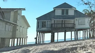 Estero Boulevard Fort Myers Beach. December 2022. Devastation After Hurricane: Ian