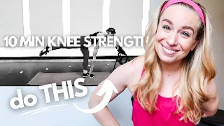 HOW TO FIX KNEE PAIN FROM EXERCISE | **plus** 10 minute knee strength workout