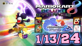 Mario Kart 8 Deluxe - Rapid Races - 1/13/24! (TJ's 96-Track All Cup Tour Tournament, ROUND 5 & 6)