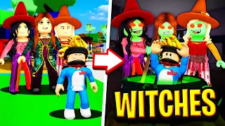 I Got ADOPTED by WITCHES in Roblox BROOKHAVEN RP!! (Witch Family)