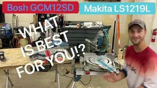 Bosch GCM12SD VS. Makita LS1219L