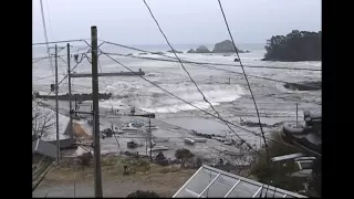 Tsunami at Cape Hirota, near Rikuzentakata, Iwate Prefecture