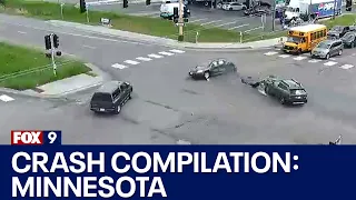 Crashes on Minnesota roads in May 2024: Compilation video