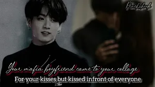 when your mafia boyfriend came to your collage for your kisses but *jungkook* #btsff #jungkookff