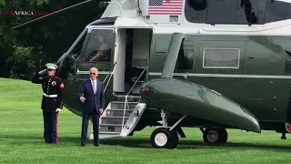 WNBA champions Las Vegas Aces watch President Biden board Marine One