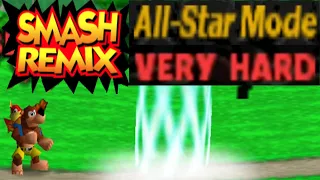 Smash Remix - All Star Mode Gameplay with Banjo & Kazooie (VERY HARD)