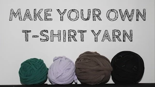 DIY: Make a Continuous Strand of Yarn from Old Clothes | Recycled T-Shirt Yarn Tutorial