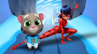 WHO IS THE BEST? TALKING TOM vs MIRACULOUS LADYBUG IRL SOUND? WINS FAILS NEW EPISODE! LITTLE MOVIES