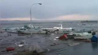 2011 Japan Tsunami - Ebisuhama Fishing Port, Hachinohe City. (Full Footage)