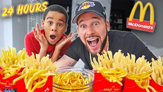Eating ONLY McDonald's Fries for 24 HOURS 🍟
