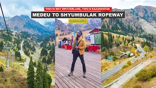 Medeu to Shyumbulek ropeway journey | How to REACH & COST details |  Kazakhstan solo trip VLOG #4