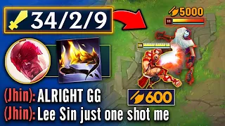 WHAT HAPPENS WHEN LEE SIN GETS HUBRIS AT 5 MINUTES? (600 AD, ONE SHOT EVERYTHING)