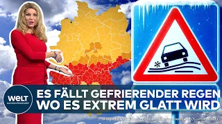 DEUTSCHLAND: Wetterchaos im Land! "Sehr sehr vorsichtig unterwegs sein!" Wo es gefährlich wird