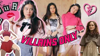 DRESSING LIKE TV/MOVIE VILLAINS AND MEAN GIRL CHARACTERS | 13 costume ideas (halloween lookbook) 😈👠📺