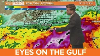 Friday morning tropical update: System in Gulf could bring heavy rain to some on coast