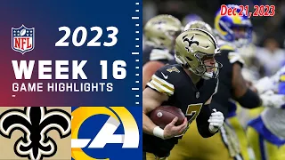 New Orleans Saints vs Los Angeles Rams FULL GAME 12/21/2023 Week 16 | NFL Highlights Today