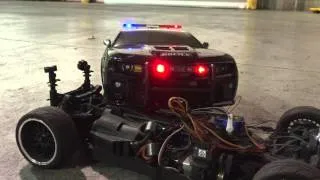 RC police car lights and siren  demonstration