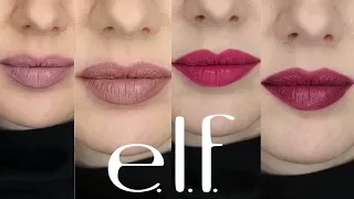 Drugstore Lipstick Review | e.l.f. Matte Liquid Lipsticks